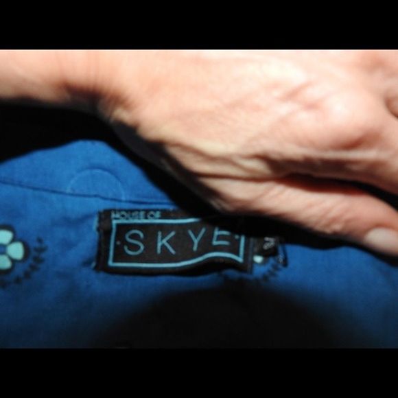 HOUSE OF SKYE BALI RAYON HIPPIE GYPSY TOP - Picture 2 of 4